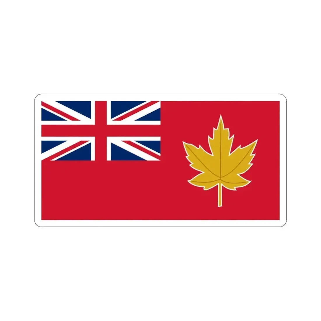 1946 Canadian flag proposal (Canada) STICKER Vinyl Kiss-Cut Decal 6 Inch White - The Sticker Space