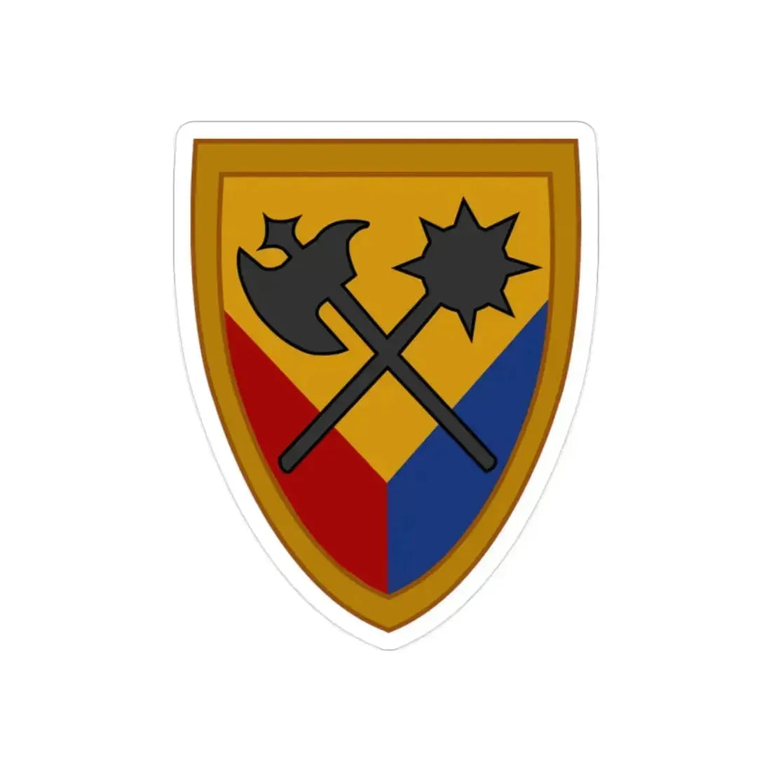 194th Armored Brigade 2 (U.S. Army) REVERSE PRINT Transparent Die-Cut STICKER 2 Inch Die-Cut Transparent - The Sticker Space