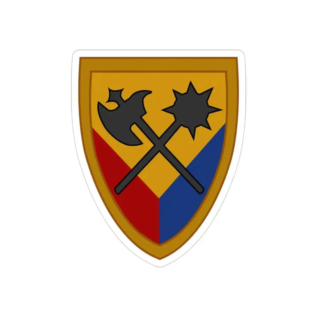 194th Armored Brigade 2 (U.S. Army) REVERSE PRINT Transparent Die-Cut STICKER 3 Inch Die-Cut Transparent - The Sticker Space