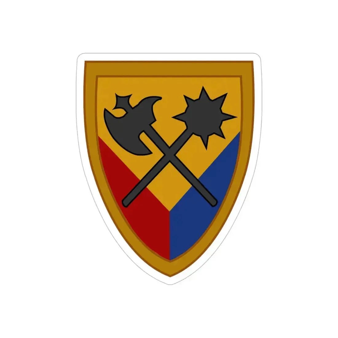 194th Armored Brigade 2 (U.S. Army) REVERSE PRINT Transparent Die-Cut STICKER 6 Inch Die-Cut Transparent - The Sticker Space