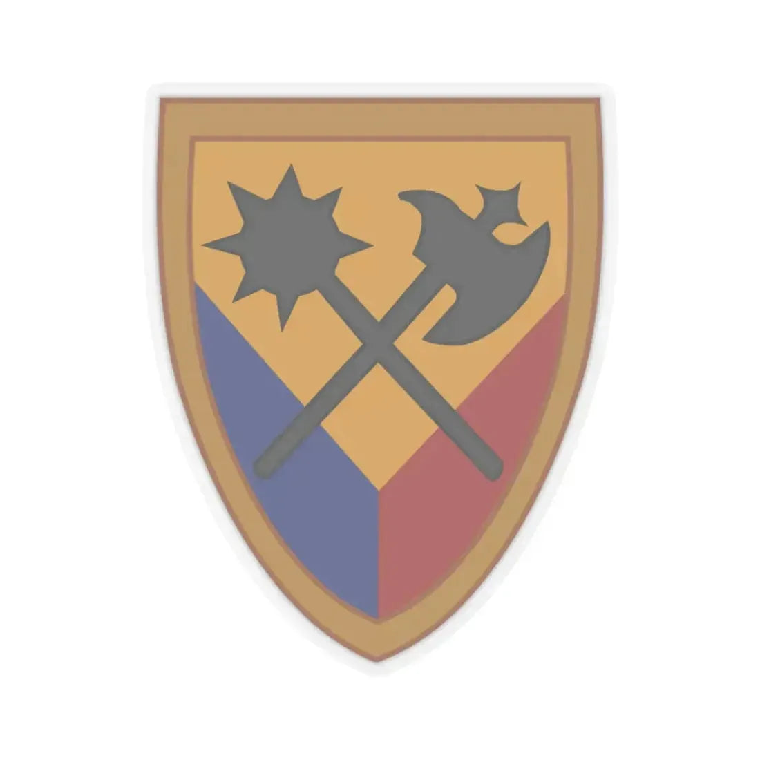 194th Armored Brigade 2 (U.S. Army) STICKER Vinyl Kiss-Cut Decal 3 Inch Transparent - The Sticker Space