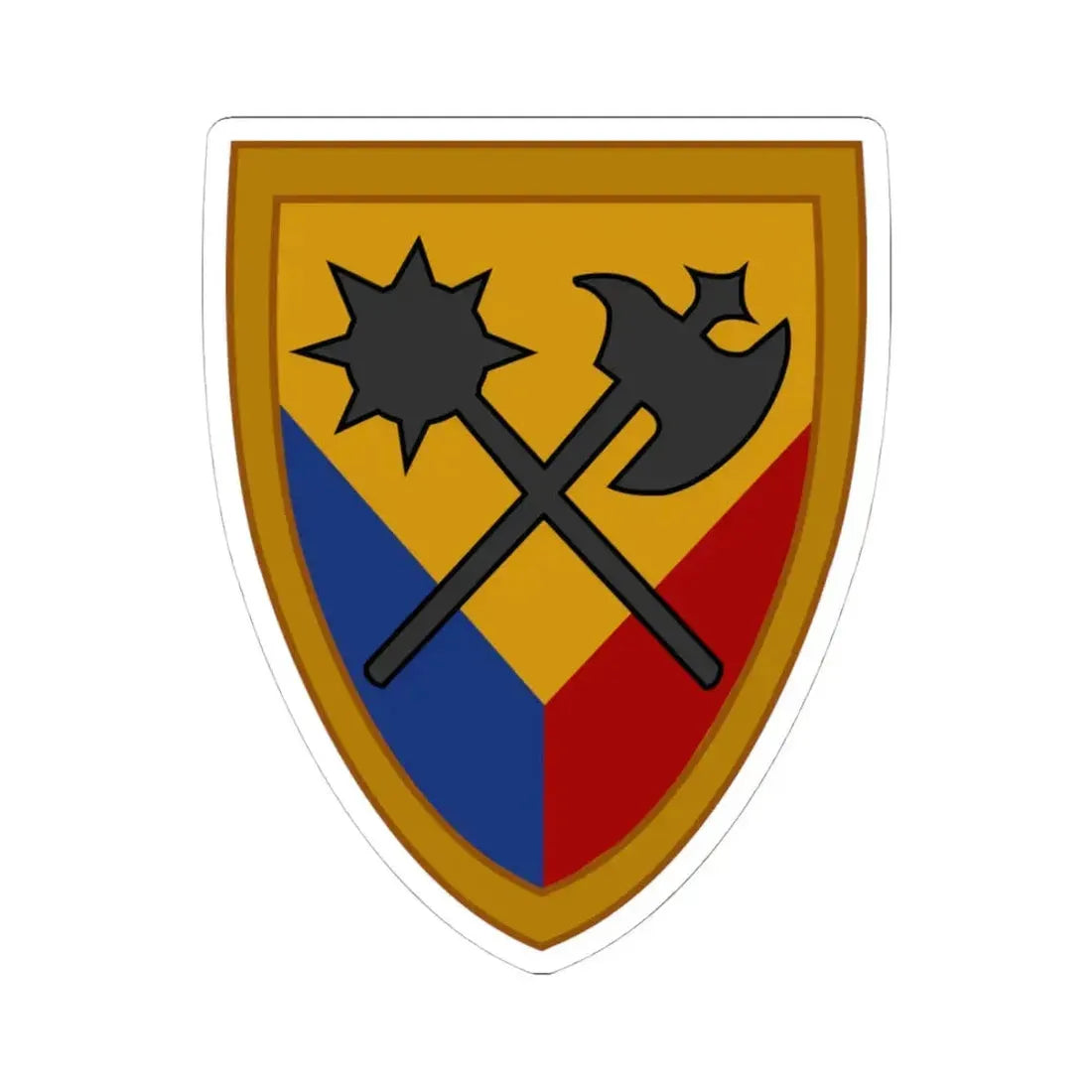 194th Armored Brigade 2 (U.S. Army) STICKER Vinyl Kiss-Cut Decal 4 Inch White - The Sticker Space