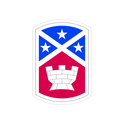 194th Engineer Brigade (U.S. Army) REVERSE PRINT Transparent STICKER-2" × 2"-The Sticker Space