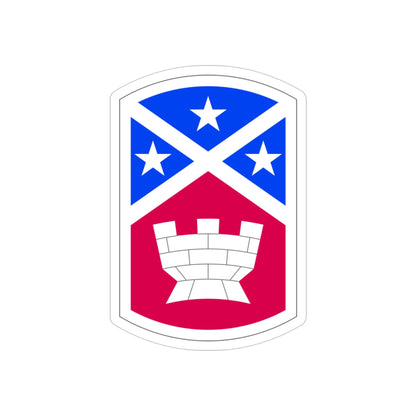 194th Engineer Brigade (U.S. Army) REVERSE PRINT Transparent STICKER-3" × 3"-The Sticker Space