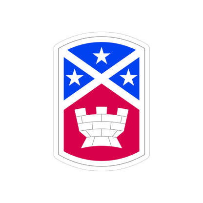 194th Engineer Brigade (U.S. Army) REVERSE PRINT Transparent STICKER-4" × 4"-The Sticker Space