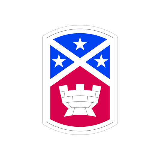 194th Engineer Brigade (U.S. Army) REVERSE PRINT Transparent STICKER-6" × 6"-The Sticker Space