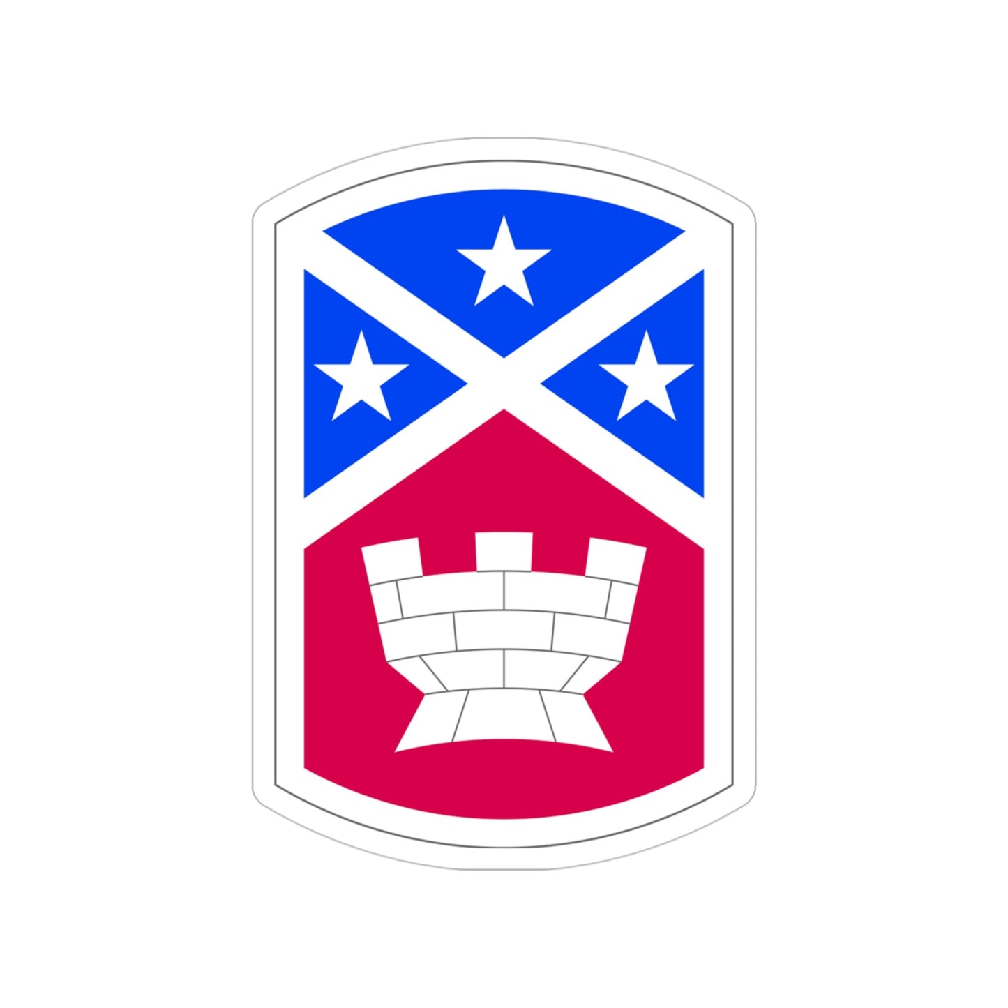 194th Engineer Brigade (U.S. Army) Transparent STICKER Die-Cut Vinyl Decal-4 Inch-The Sticker Space