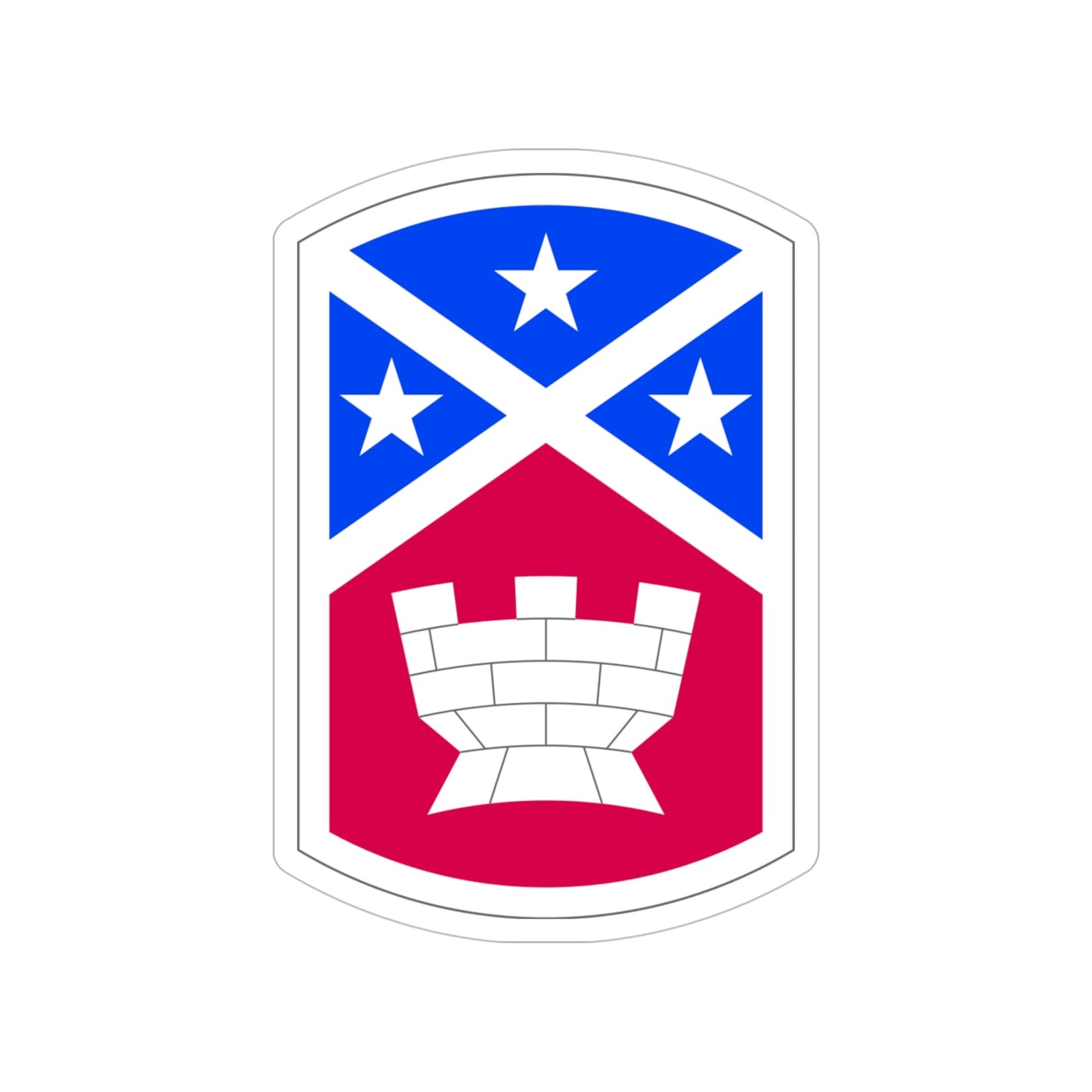 194th Engineer Brigade (U.S. Army) Transparent STICKER Die-Cut Vinyl Decal-5 Inch-The Sticker Space