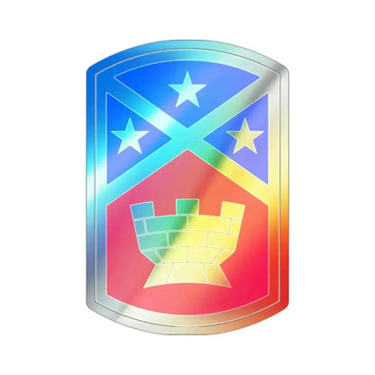 194th Engineer Brigade (U.S. Army) Holographic STICKER Die-Cut Vinyl Decal 2 Inch Holographic - The Sticker Space