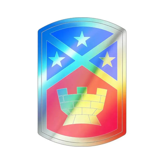 194th Engineer Brigade (U.S. Army) Holographic STICKER Die-Cut Vinyl Decal 6 Inch Holographic - The Sticker Space