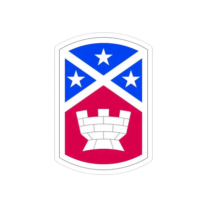 194th Engineer Brigade (U.S. Army) REVERSE PRINT Transparent Die-Cut STICKER 2 Inch Die-Cut Transparent - The Sticker Space