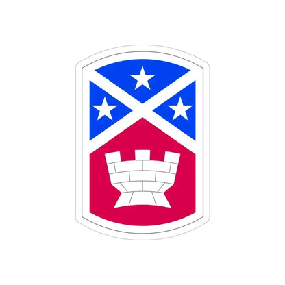 194th Engineer Brigade (U.S. Army) REVERSE PRINT Transparent Die-Cut STICKER 6 Inch Die-Cut Transparent - The Sticker Space