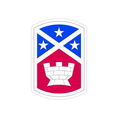194th Engineer Brigade (U.S. Army) REVERSE PRINT Transparent Die-Cut STICKER - The Sticker Space