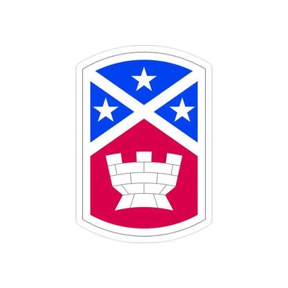194th Engineer Brigade (U.S. Army) REVERSE PRINT Transparent Die-Cut STICKER - The Sticker Space