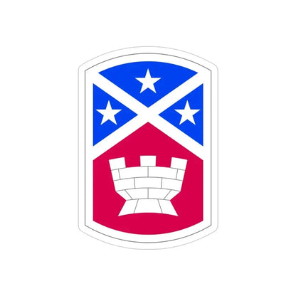 194th Engineer Brigade (U.S. Army) REVERSE PRINT Transparent Die-Cut STICKER - The Sticker Space