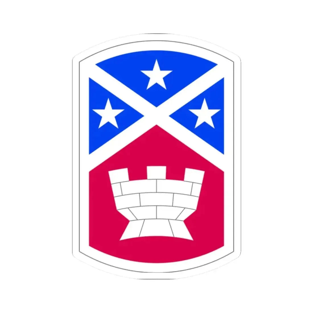 194th Engineer Brigade (U.S. Army) STICKER Vinyl Kiss-Cut Decal 2 Inch White - The Sticker Space