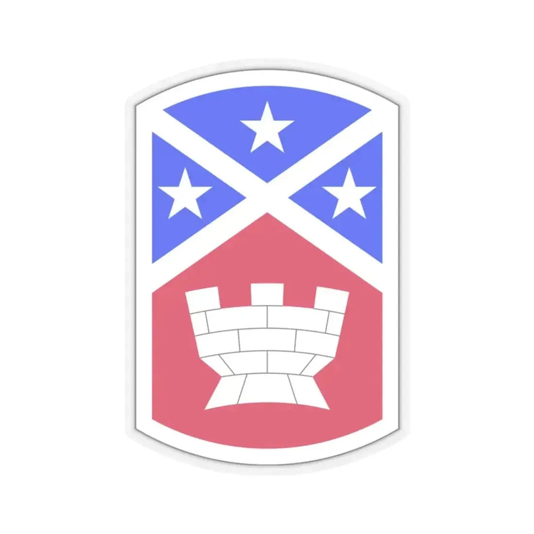 194th Engineer Brigade (U.S. Army) STICKER Vinyl Kiss-Cut Decal 3 Inch Transparent - The Sticker Space