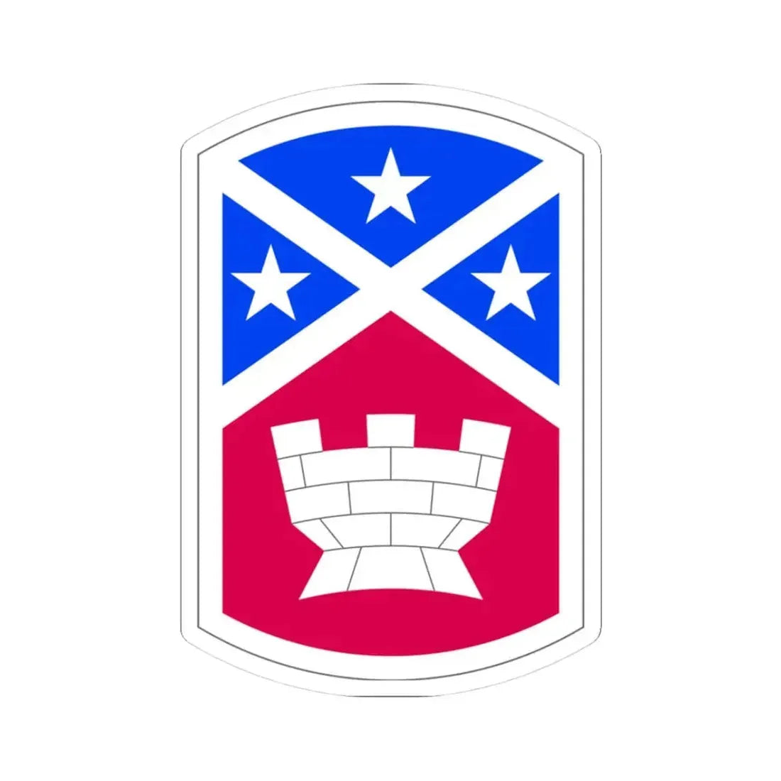 194th Engineer Brigade (U.S. Army) STICKER Vinyl Kiss-Cut Decal 3 Inch White - The Sticker Space