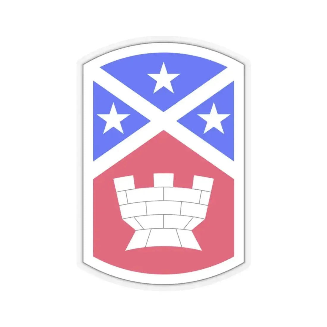 194th Engineer Brigade (U.S. Army) STICKER Vinyl Kiss-Cut Decal 4 Inch Transparent - The Sticker Space