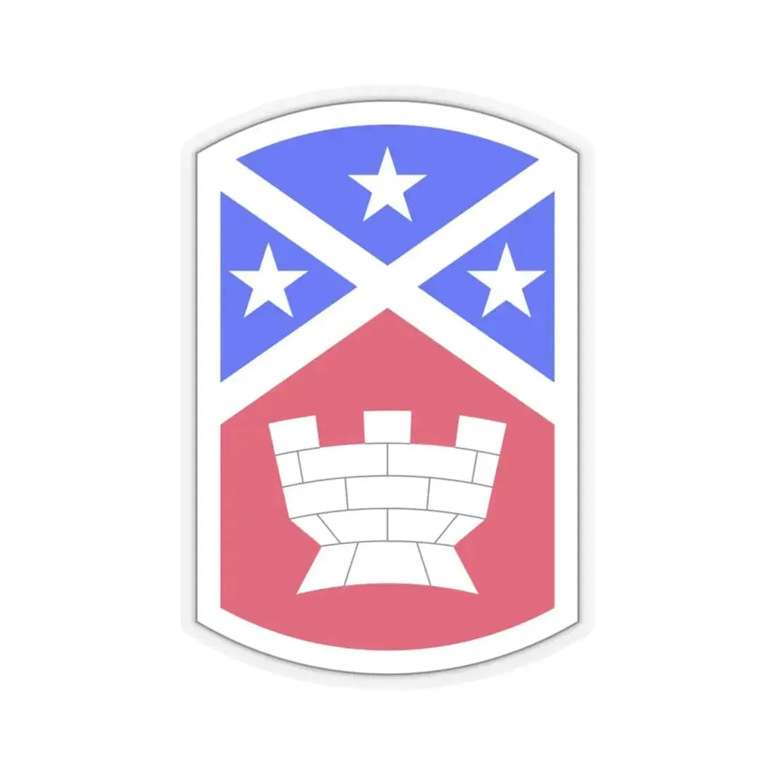 194th Engineer Brigade (U.S. Army) STICKER Vinyl Kiss-Cut Decal 6 Inch Transparent - The Sticker Space