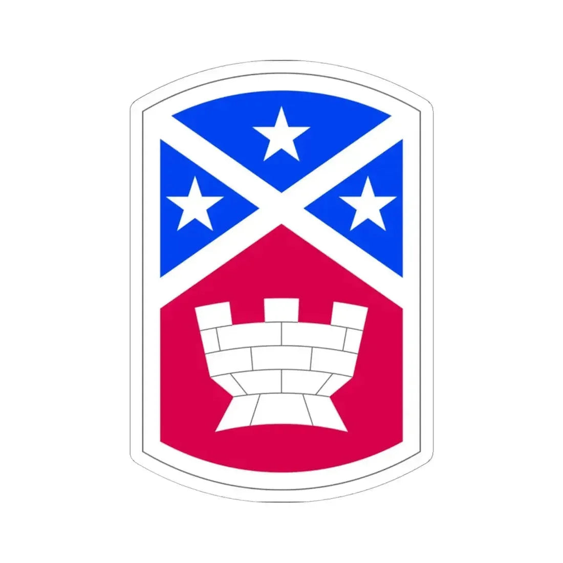 194th Engineer Brigade (U.S. Army) STICKER Vinyl Kiss-Cut Decal 6 Inch White - The Sticker Space