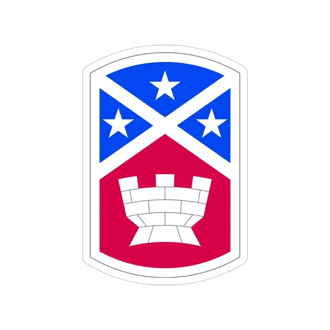 194th Engineer Brigade (U.S. Army) Transparent STICKER Die-Cut Vinyl Decal 4 Inch - The Sticker Space