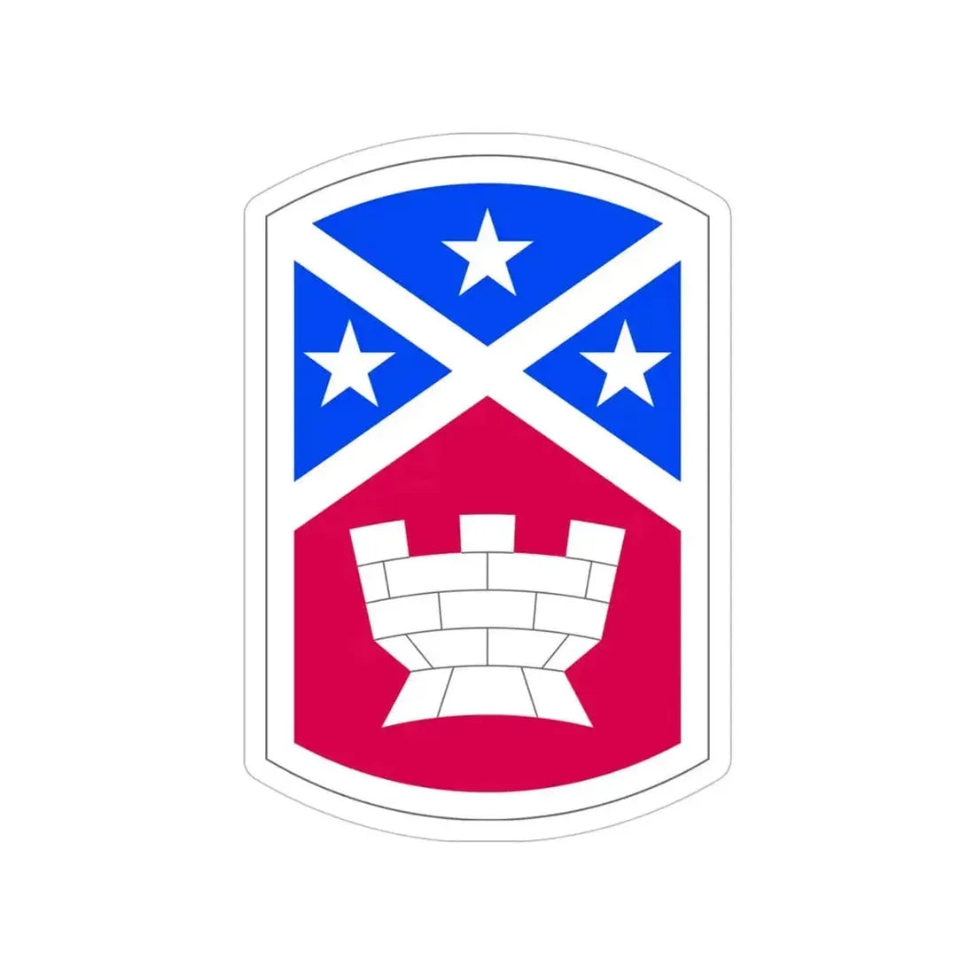 194th Engineer Brigade (U.S. Army) Transparent STICKER Die-Cut Vinyl Decal 5 Inch - The Sticker Space