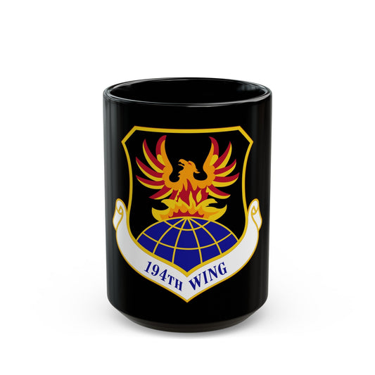 194th Wing (U.S. Air Force) Black Coffee Mug-15oz-The Sticker Space