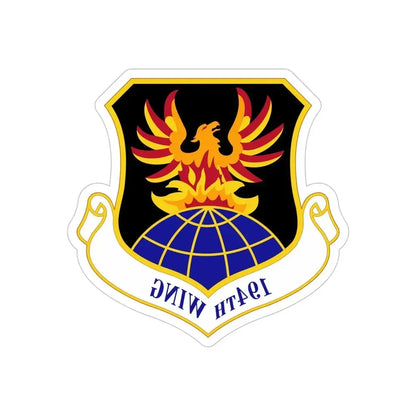 194th Wing (U.S. Air Force) REVERSE PRINT Transparent Die-Cut STICKER - The Sticker Space