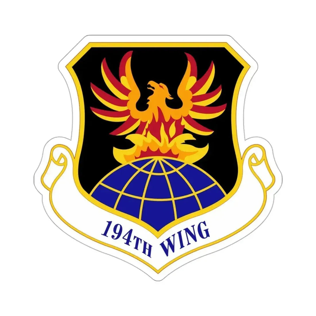 194th Wing (U.S. Air Force) STICKER Vinyl Die-Cut Decal - The Sticker Space