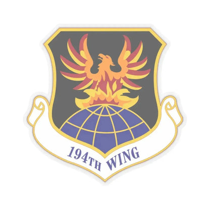 194th Wing (U.S. Air Force) STICKER Vinyl Kiss-Cut Decal 2 Inch Transparent - The Sticker Space