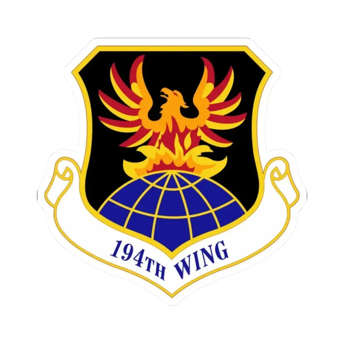 194th Wing (U.S. Air Force) STICKER Vinyl Kiss-Cut Decal - The Sticker Space