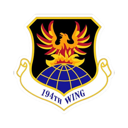 194th Wing (U.S. Air Force) STICKER Vinyl Kiss-Cut Decal - The Sticker Space