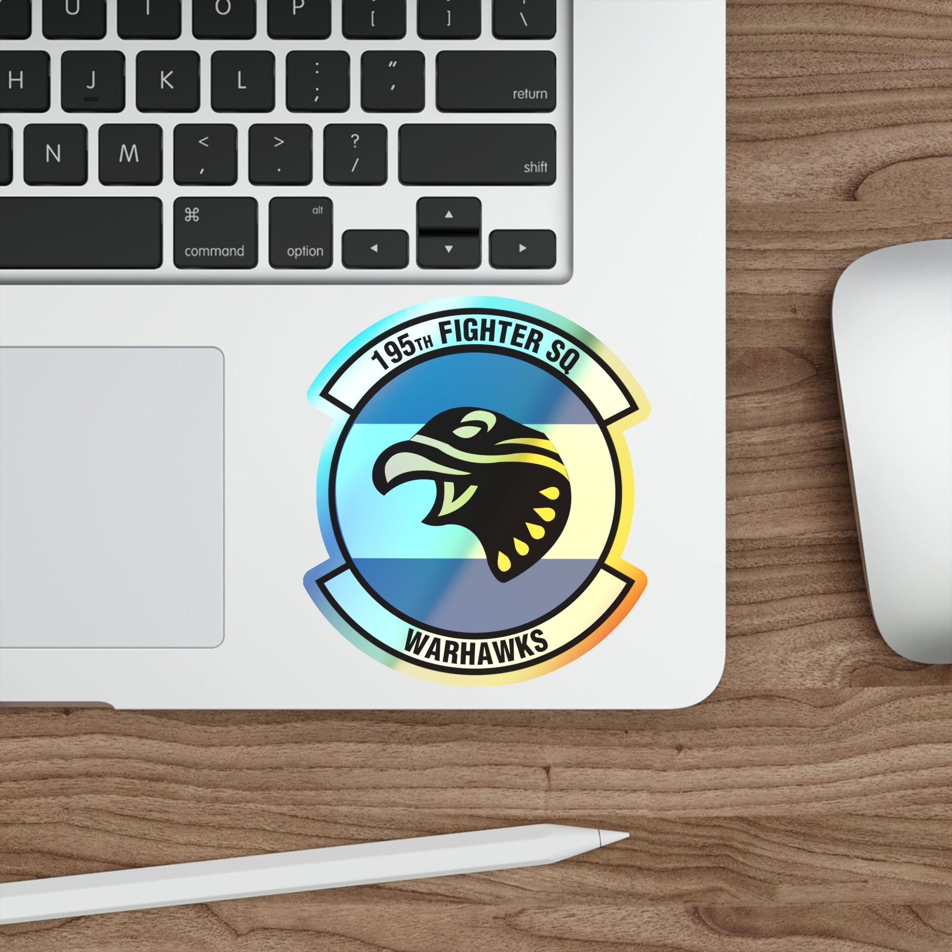 195 Fighter Squadron (U.S. Air Force) Holographic STICKER Die-Cut Vinyl Decal-The Sticker Space