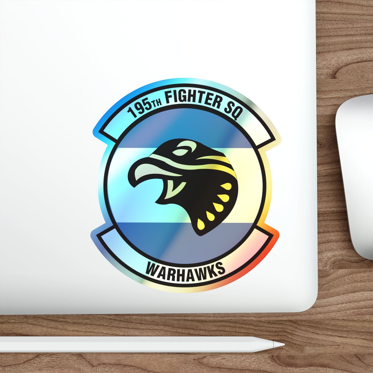 195 Fighter Squadron (U.S. Air Force) Holographic STICKER Die-Cut Vinyl Decal-The Sticker Space