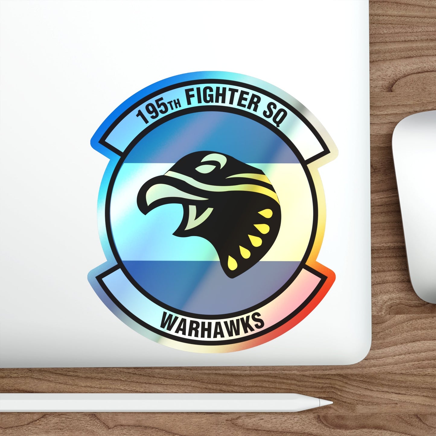 195 Fighter Squadron (U.S. Air Force) Holographic STICKER Die-Cut Vinyl Decal-The Sticker Space