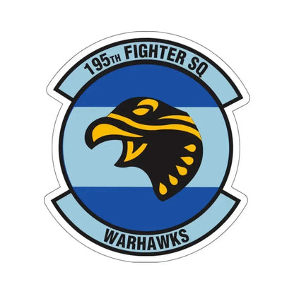 195 Fighter Squadron (U.S. Air Force) STICKER Vinyl Kiss-Cut Decal 6 Inch White - The Sticker Space