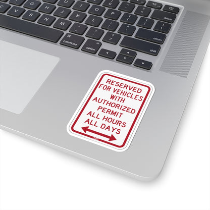PBOT Road sign P4457D (Oregon) (Road Sign) STICKER Vinyl Kiss-Cut Decal