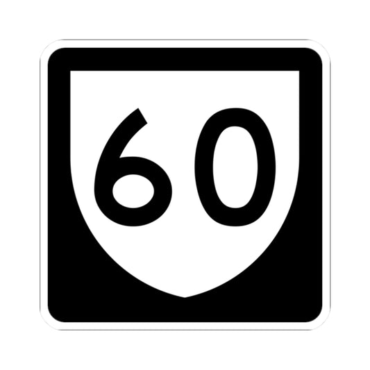 PR urban primary 60 (Puerto Rico) (Road Sign) STICKER Vinyl Kiss-Cut Decal