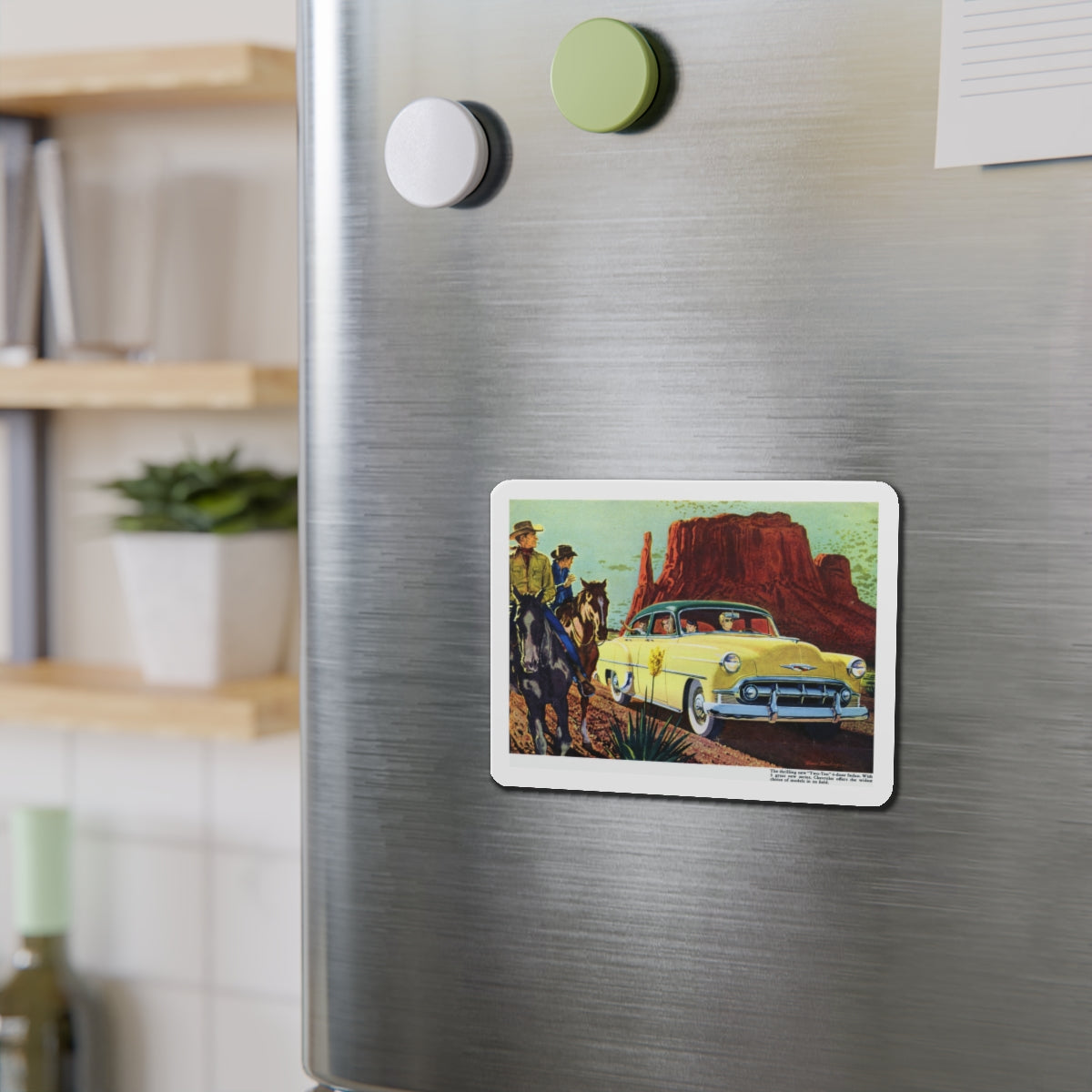 1953 Chevrolet Two-Ten (Magazine Illustration) Refrigerator Magnet-The Sticker Space