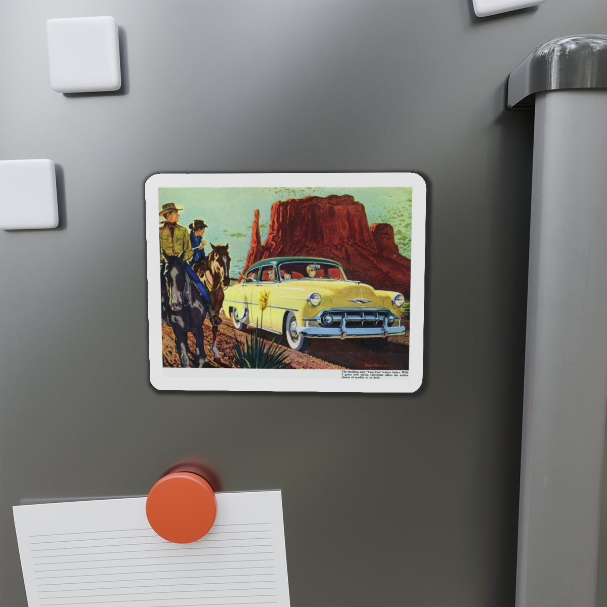 1953 Chevrolet Two-Ten (Magazine Illustration) Refrigerator Magnet-The Sticker Space