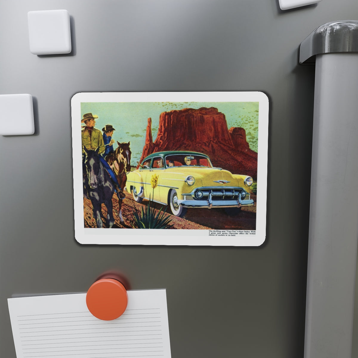 1953 Chevrolet Two-Ten (Magazine Illustration) Refrigerator Magnet-The Sticker Space