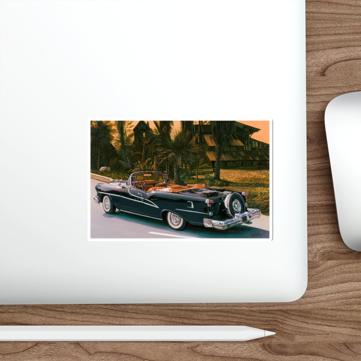 1955 Oldsmobile Starfire (Magazine Illustration) STICKER Vinyl Die-Cut Decal-The Sticker Space