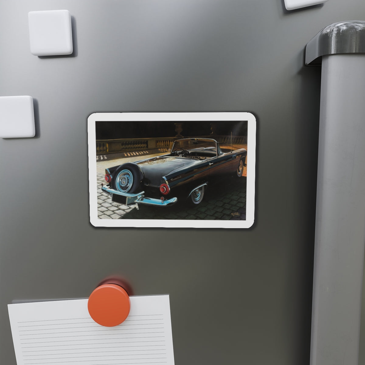 1956 Thunderbird (Magazine Illustration) Refrigerator Magnet-The Sticker Space