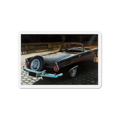 1956 Thunderbird (Magazine Illustration) Refrigerator Magnet-5" x 5"-The Sticker Space