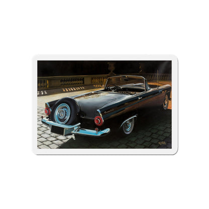 1956 Thunderbird (Magazine Illustration) Refrigerator Magnet-6 × 6"-The Sticker Space