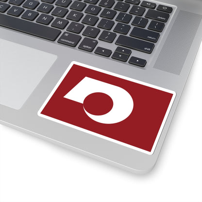 Flag of Kumamoto Prefecture (Japan) STICKER Vinyl Kiss-Cut Decal