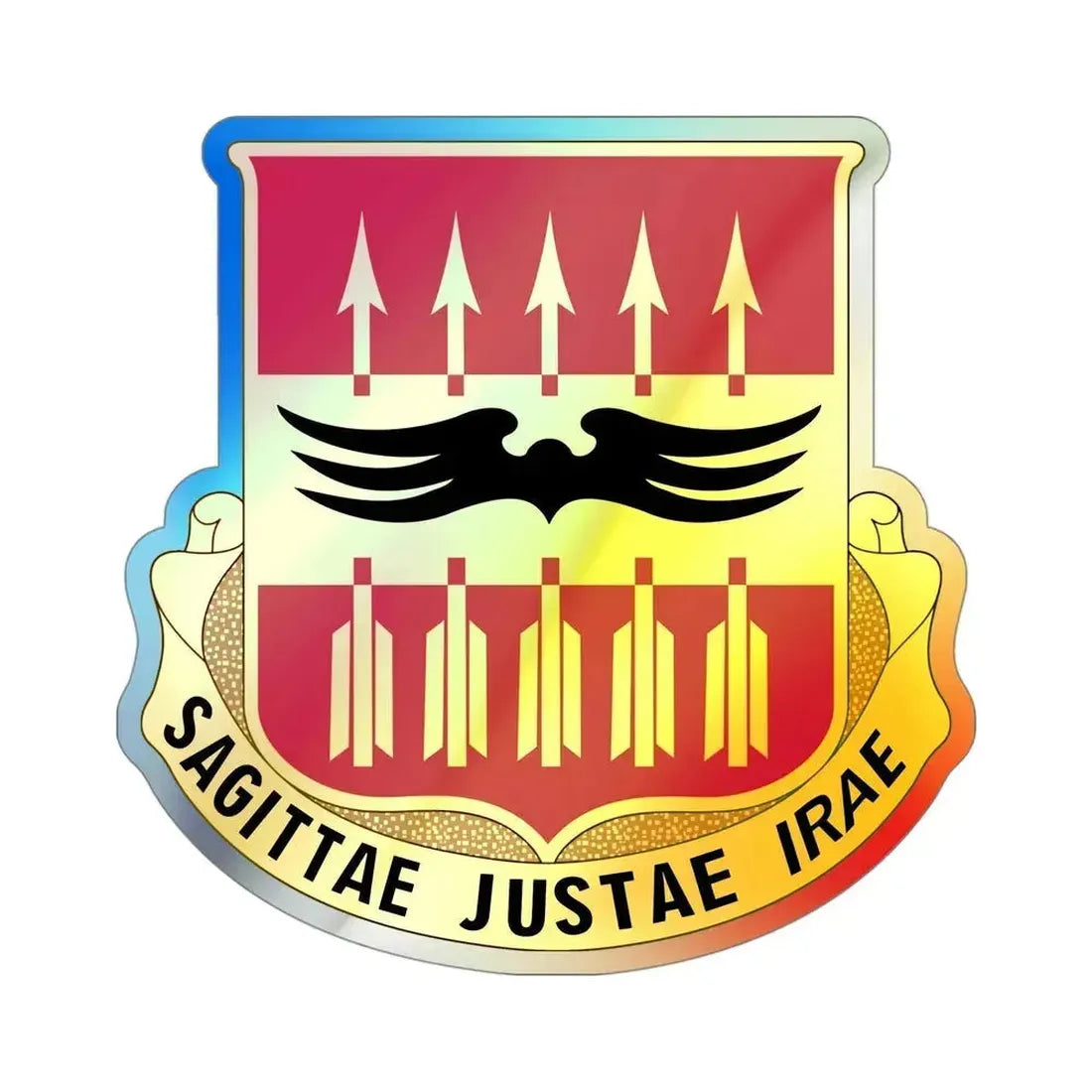 195th Antiaircraft Artillery Battalion (U.S. Army) Holographic STICKER Die-Cut Vinyl Decal 4 Inch Holographic - The Sticker Space