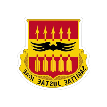 195th Antiaircraft Artillery Battalion (U.S. Army) REVERSE PRINT Transparent Die-Cut STICKER 3 Inch Die-Cut Transparent - The Sticker Space