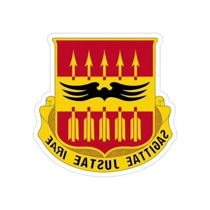 195th Antiaircraft Artillery Battalion (U.S. Army) REVERSE PRINT Transparent Die-Cut STICKER 4 Inch Die-Cut Transparent - The Sticker Space